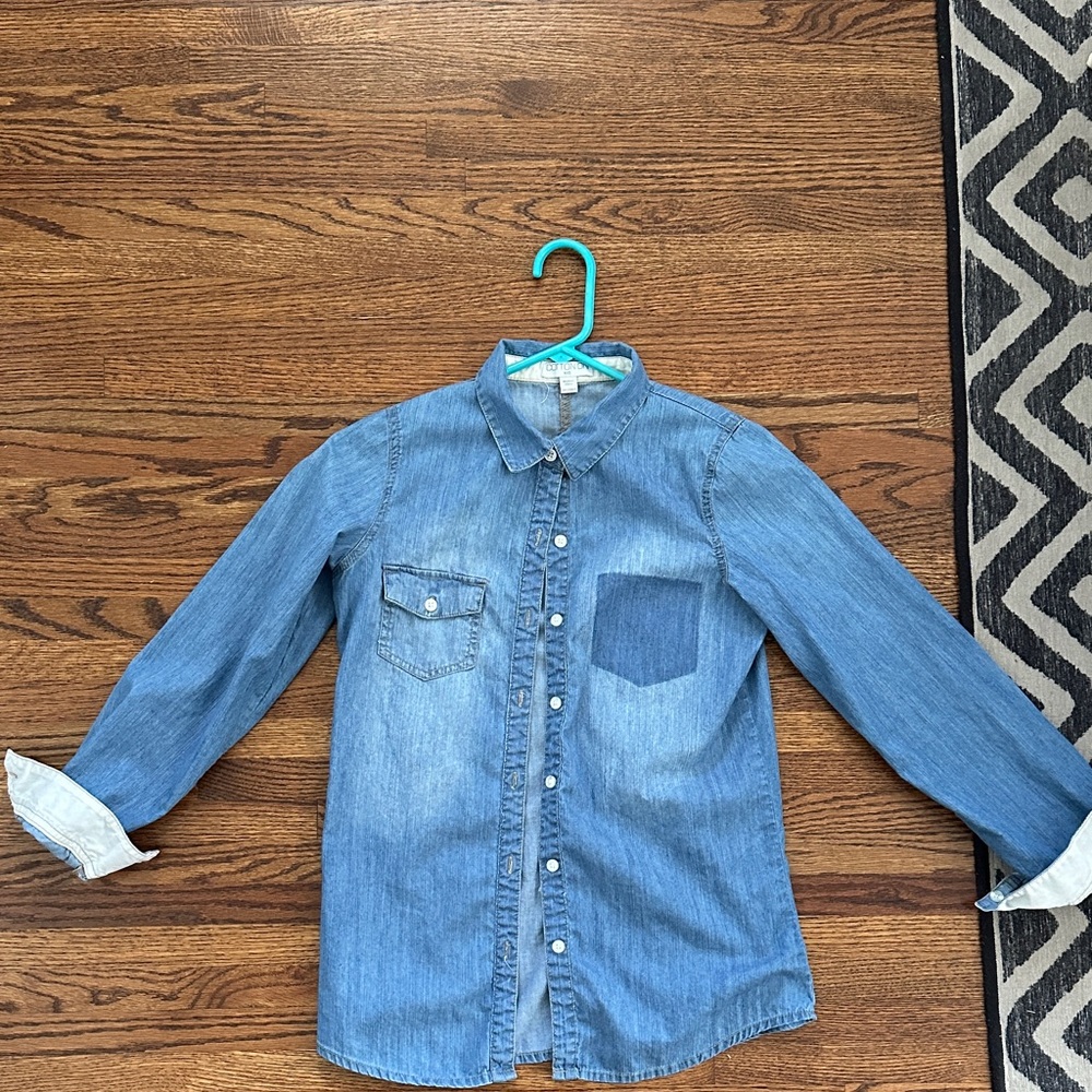 Cotton On Denim Long Sleeve Shirt- XXS